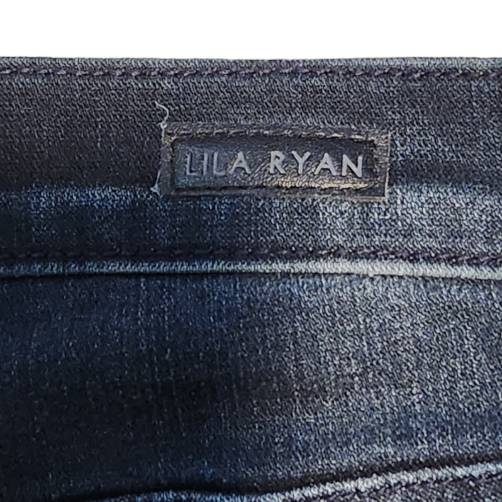 Lila Ryan Women's Dark Wash Skinny Denim Blue Jeans, 27 / 4 - Picture 9 of 12